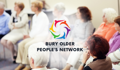 Group of older people in a meeting