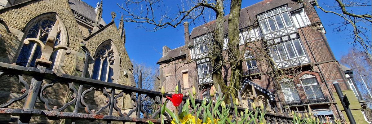 A group of Victorian buildings in Bury town centre